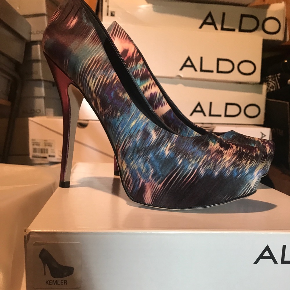 Aldo color-patterned heels